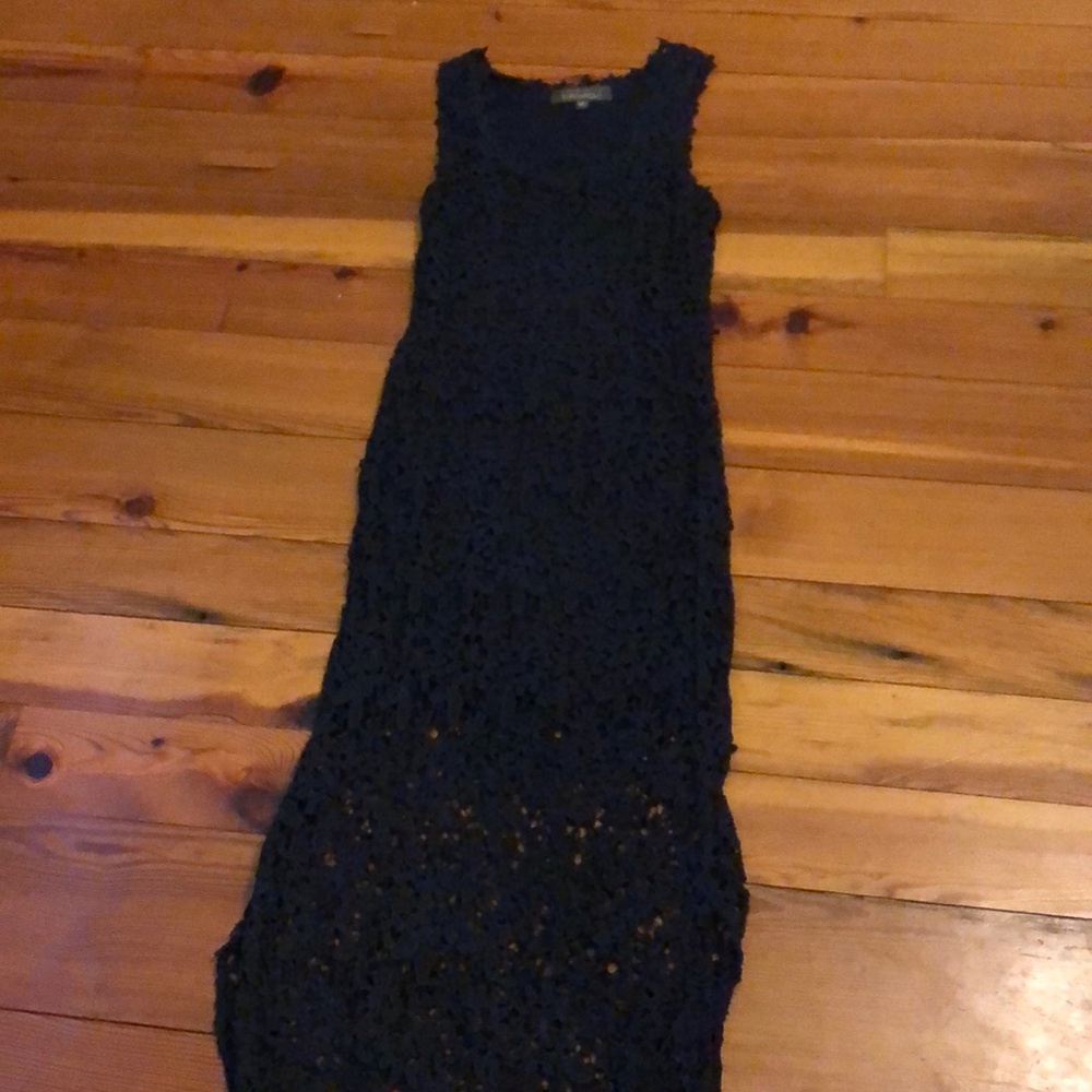 Lace maxi dress.